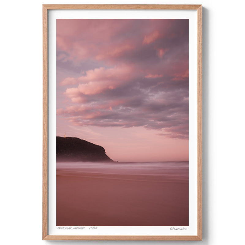 Hues – Coastal Surf Print of Forresters Beach, NSW