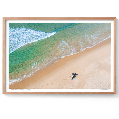 Linear – Aerial Coastal Print of Terrigal Beach, NSW