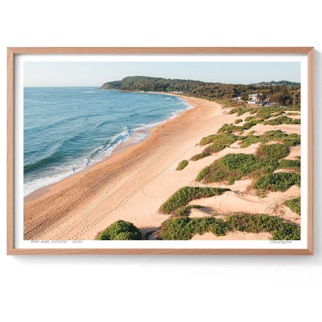 Shelly Beach – Aerial Coastal Print of Shelly Beach, NSW