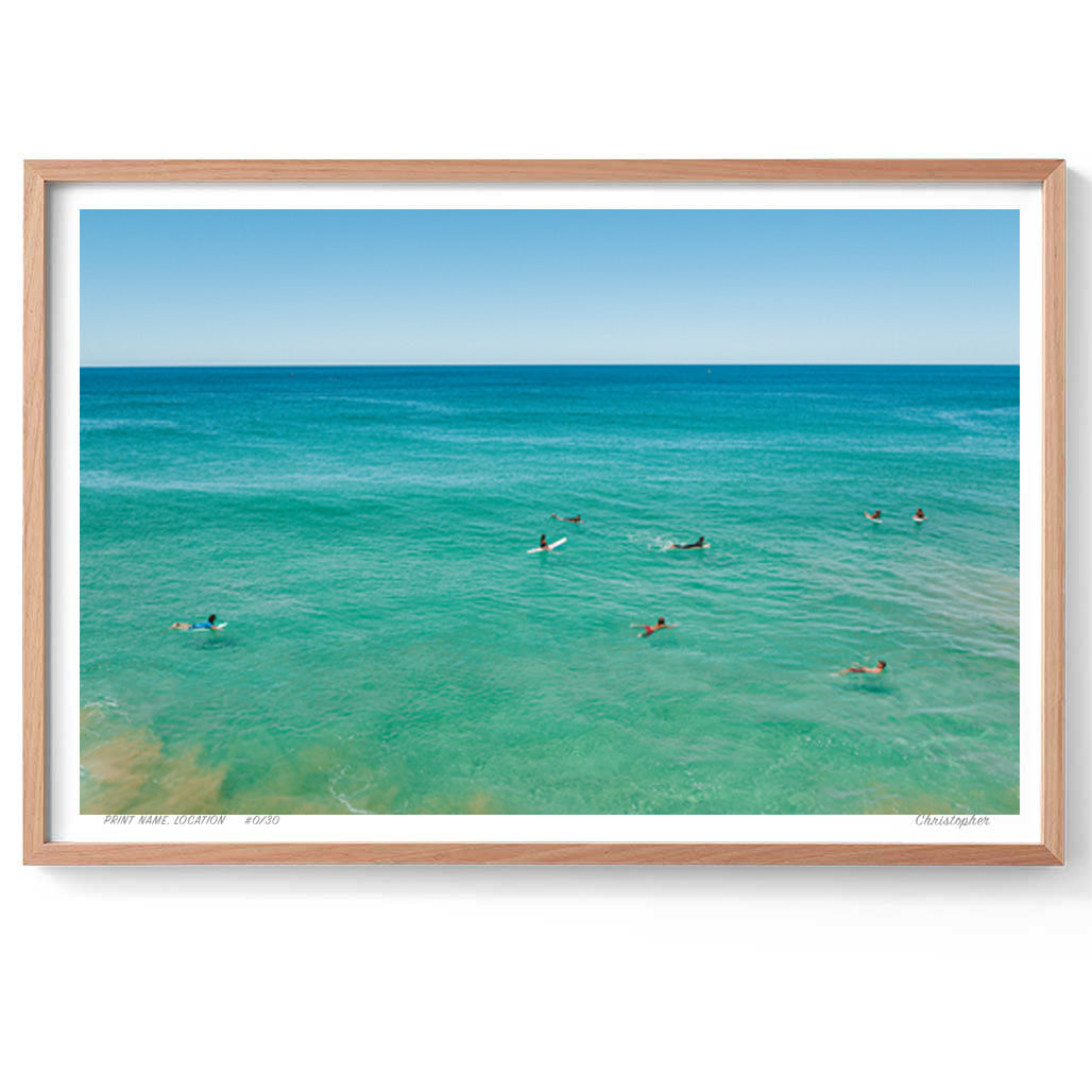 Lining up – Aerial Coastal Print of North Avoca, NSW
