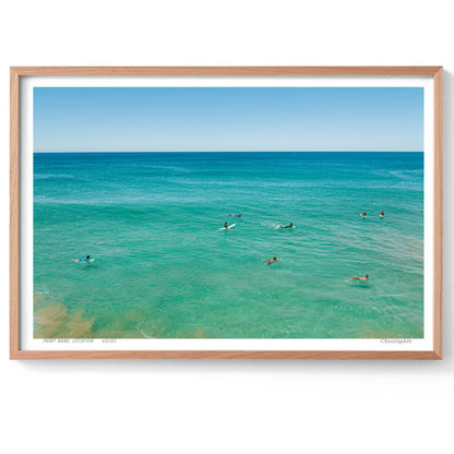 Lining up – Aerial Coastal Print of North Avoca, NSW