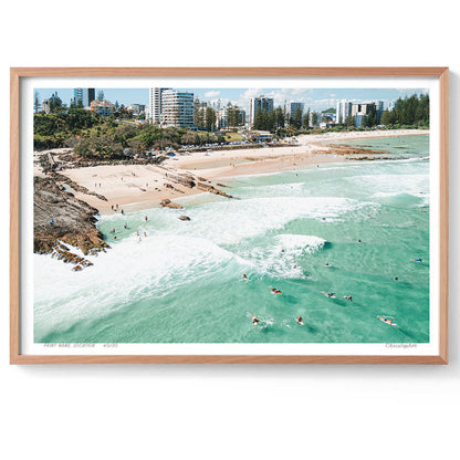 Entry or Exit - Coastal Print of Snapper Rocks, Coolangatta, QLD