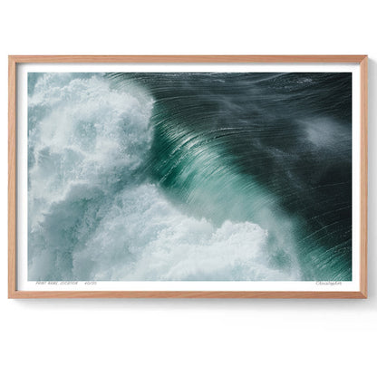 Texture – Aerial Surf Print of Forresters Beach, NSW