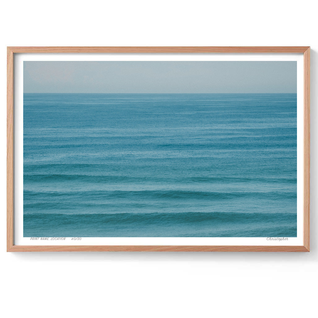 Shelly Haze – Aerial Coastal Print of Shelly Beach, NSW