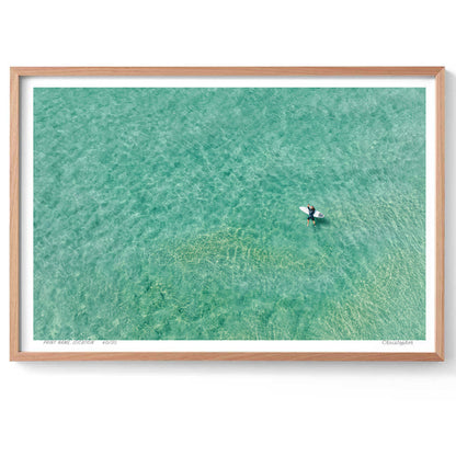 Holding on – Aerial Coastal Print of Shelly Beach, NSW