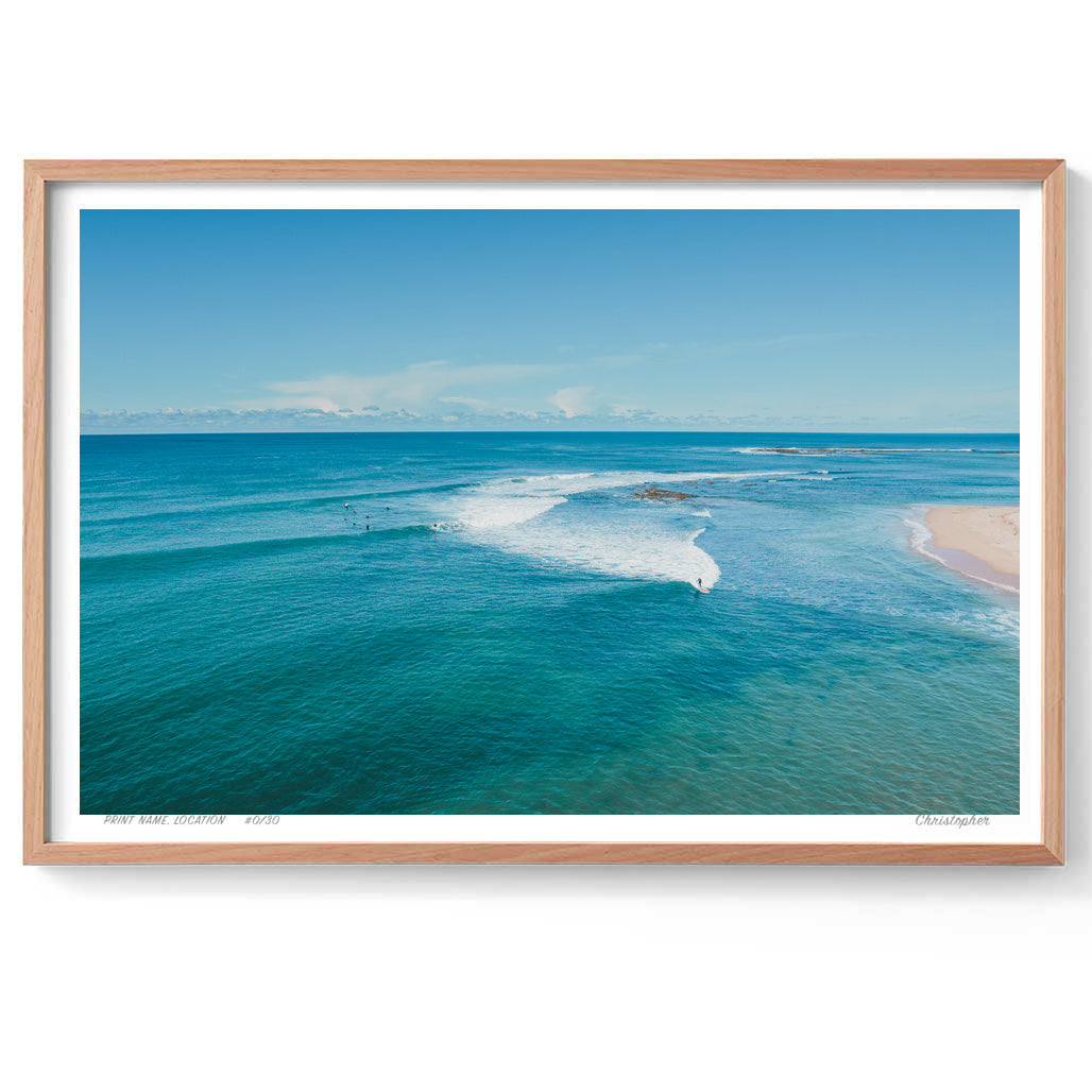 Vast – Coastal Aerial Print of Blue Bay, NSW
