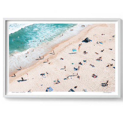 Sand And Sea – Aerial Coastal Print of Bondi, Sydney