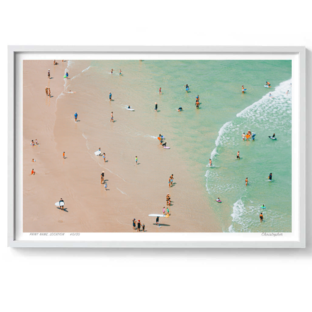 Open Season – Aerial Print of Byron Bay Beach, NSW