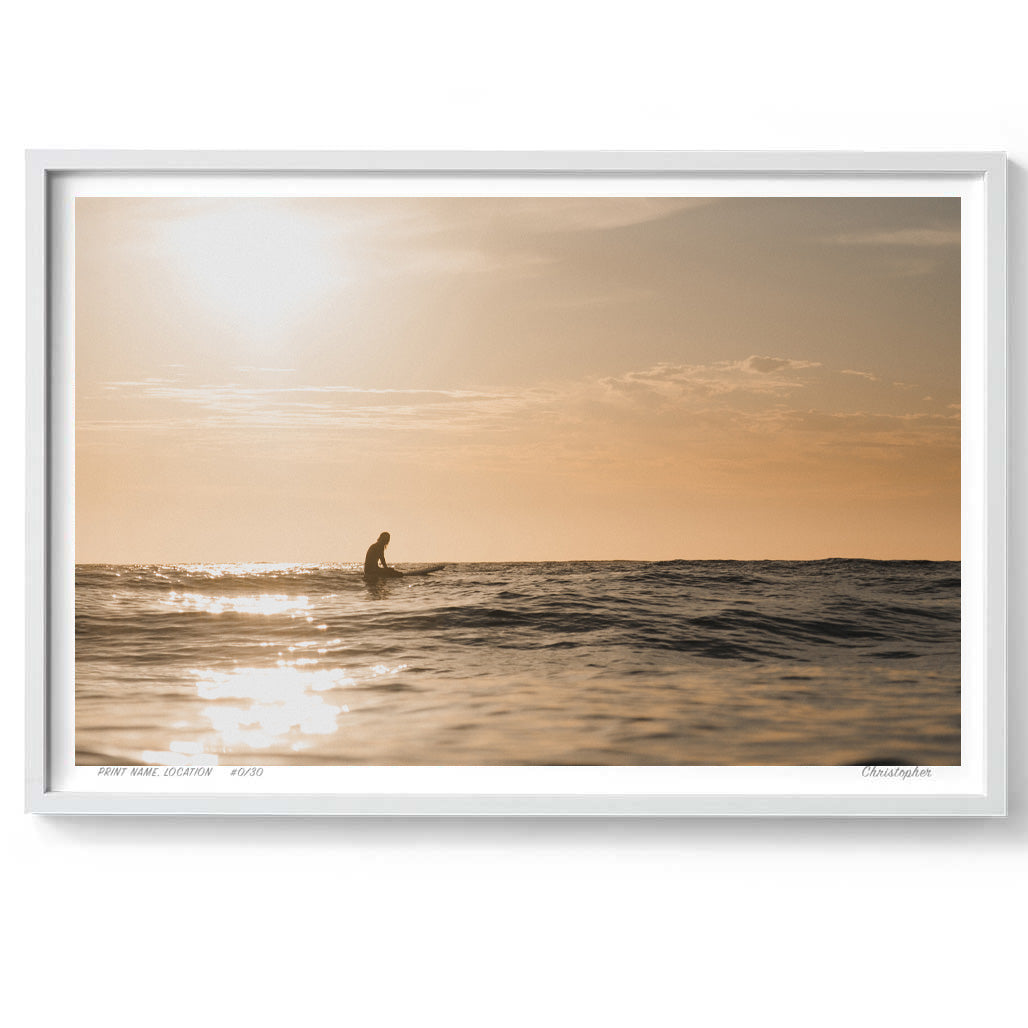 Glimmer – Aerial Coastal Print of Shelly Beach, NSW