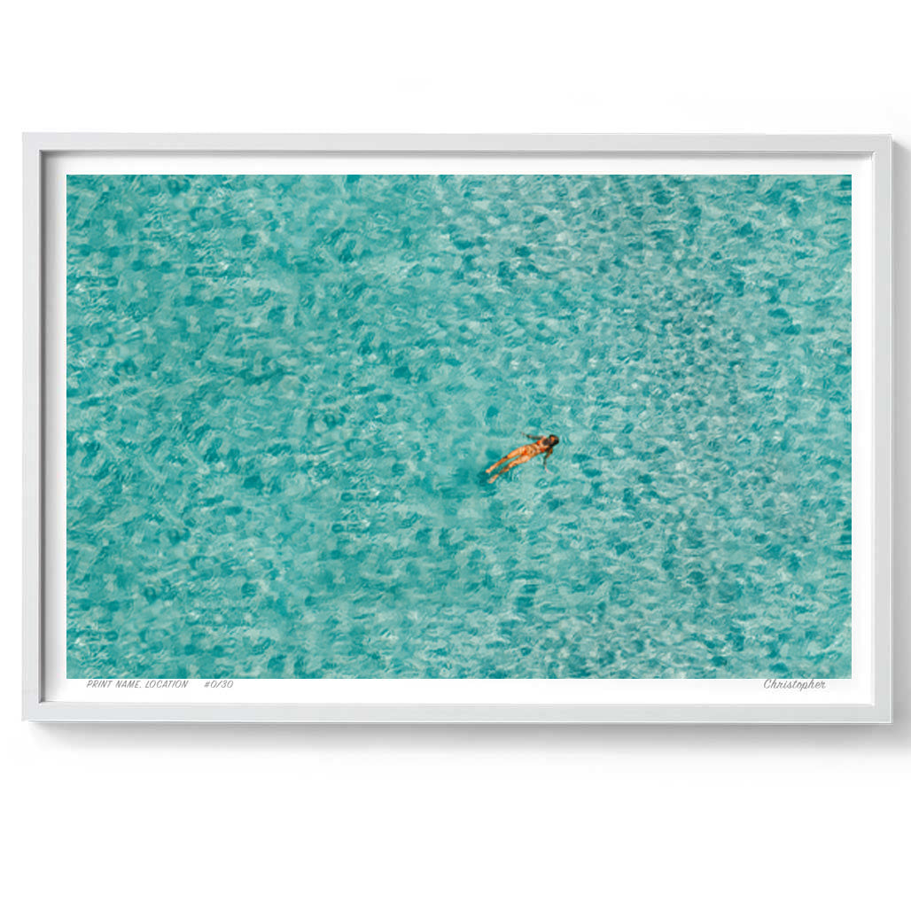 Float – Aerial Coastal Print of Bondi, Sydney
