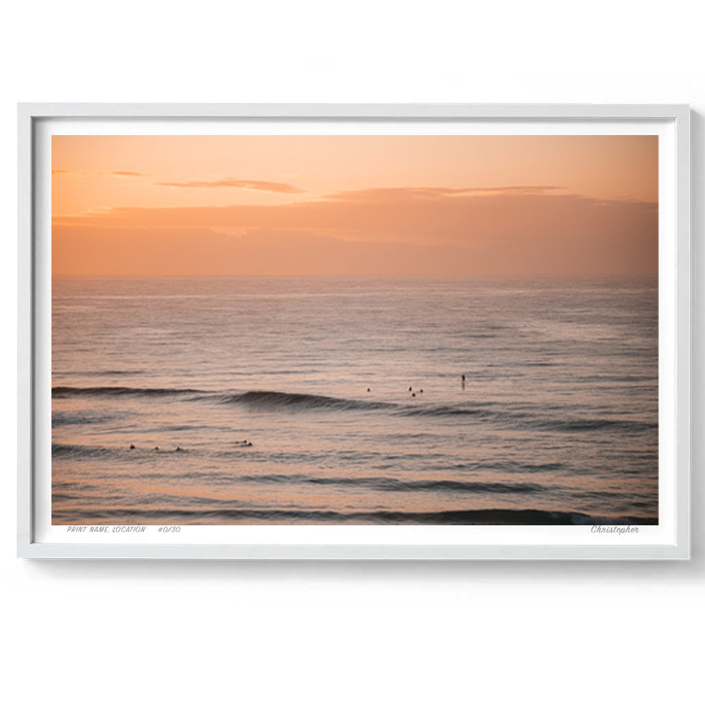 The day before – Aerial Coastal Print of Shelly Beach, NSW