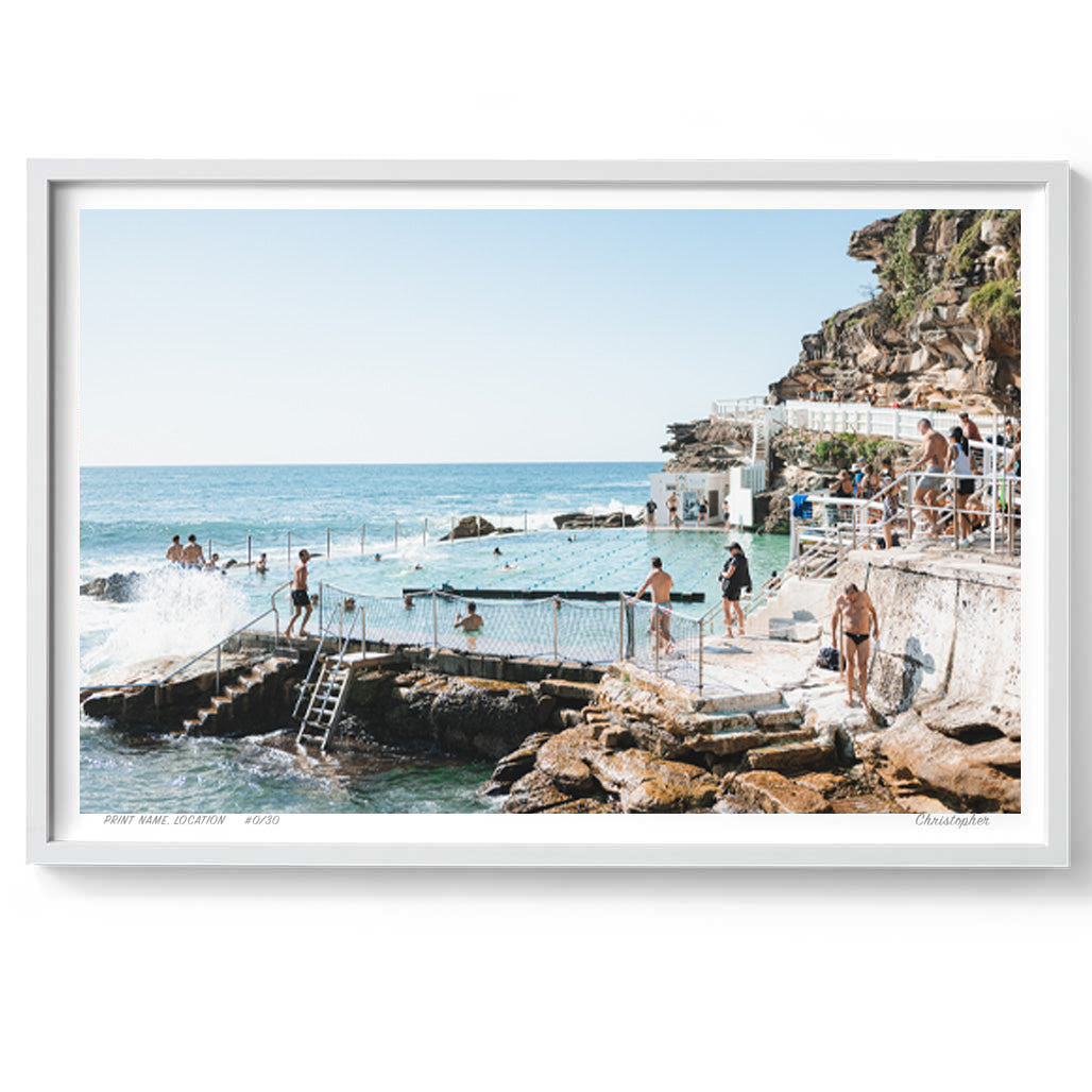 Bronte Pool – Coastal Print of Bronte Beach, Sydney