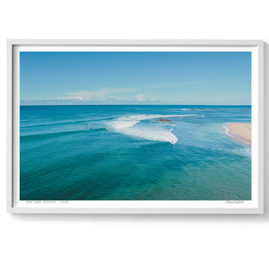 Vast – Coastal Aerial Print of Blue Bay, NSW