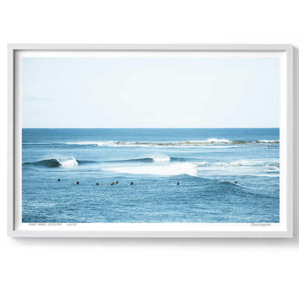 Blue Bliss – Coastal Print of Blue Bay, NSW