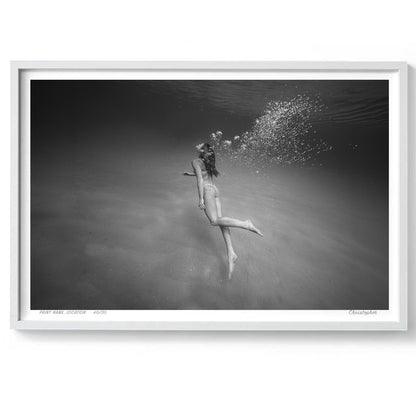 Solitude – Black and White Underwater Fine Art Photography