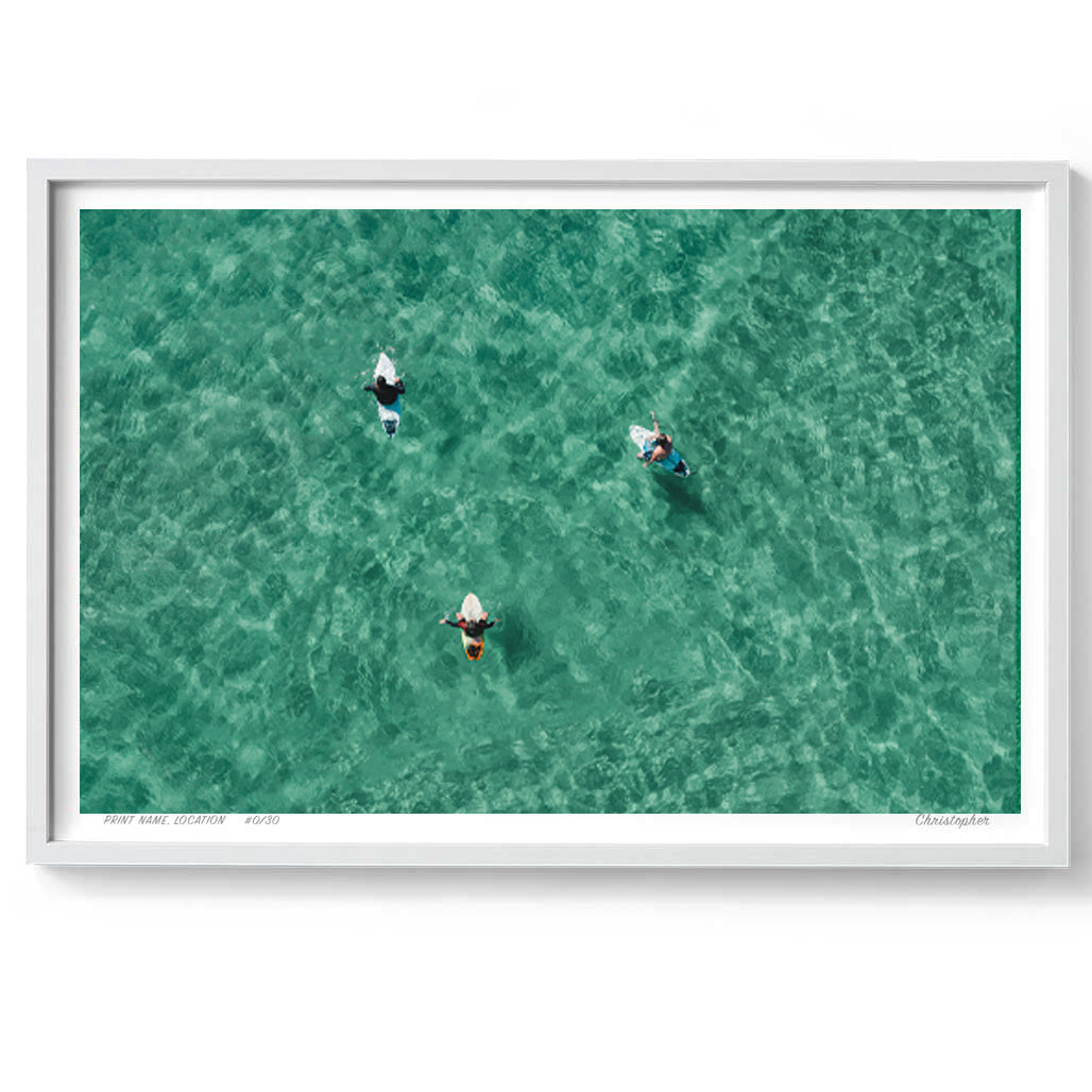 The Magic Number – Fine Art Aerial Coastal Print of Wamberal Beach, NSW