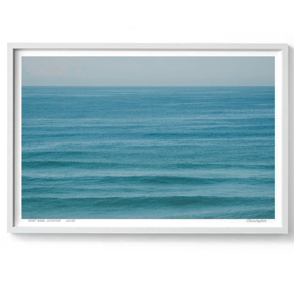 Shelly Haze – Aerial Coastal Print of Shelly Beach, NSW