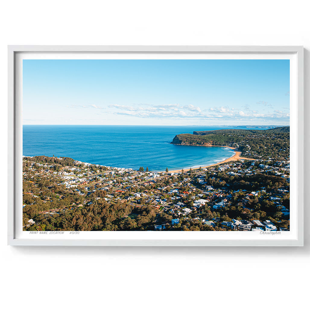 All involved – Aerial Print of Copacabana, NSW