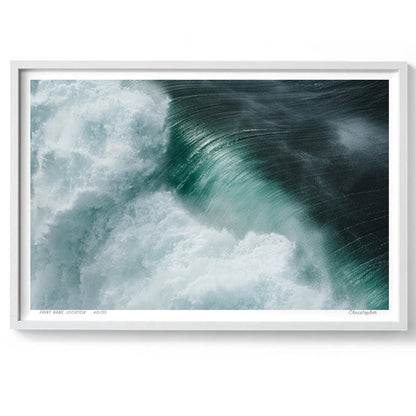 Texture – Aerial Surf Print of Forresters Beach, NSW