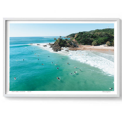 Next Up – Aerial Print of Byron Bay Beach, NSW