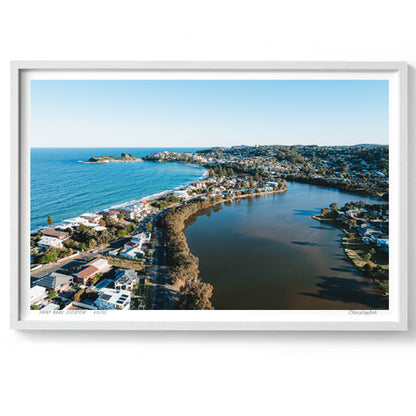 Burbs – Aerial Coastal Print of Terrigal Beach, NSW