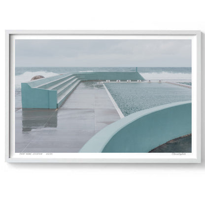 Double Lines – Coastal Print of Newcastle Ocean Bath