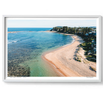 Bay Walks – Aerial Coastal Print of Toowoon Bay Beach, NSW