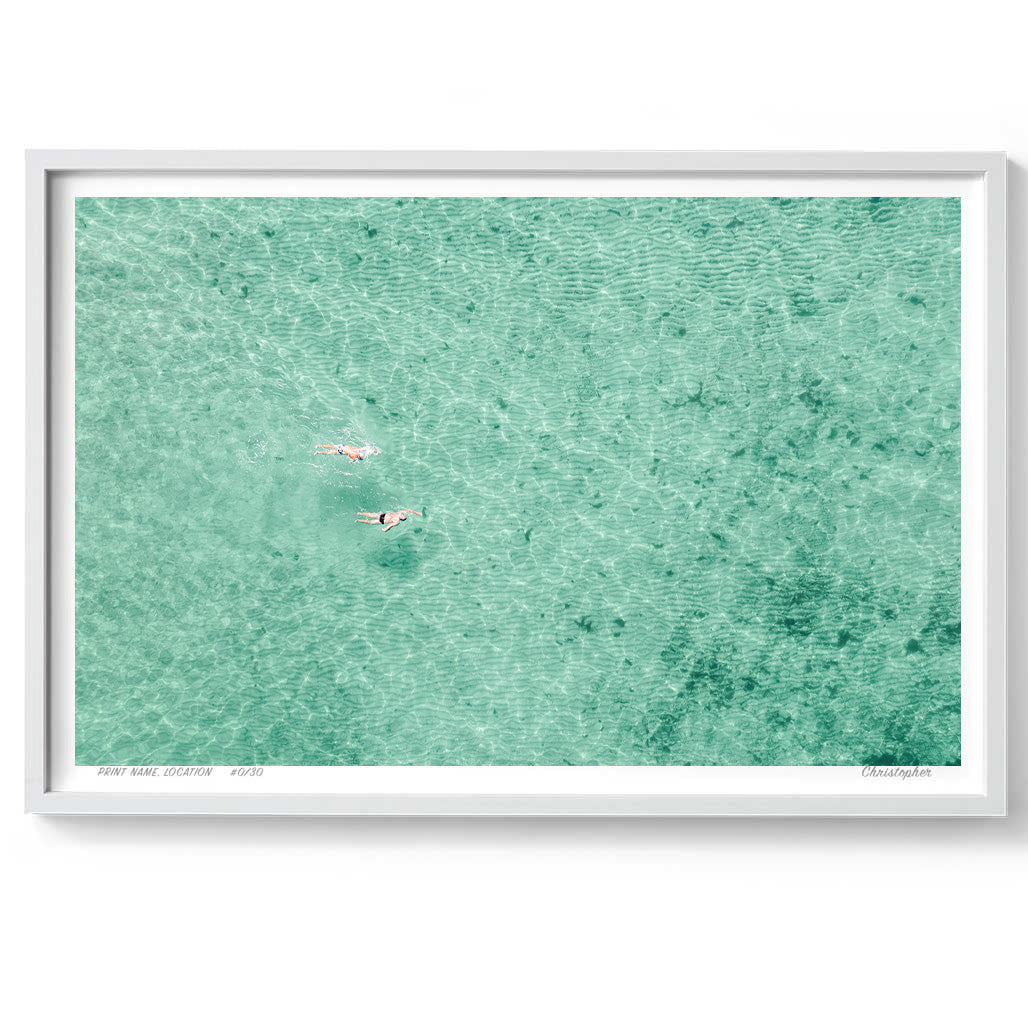 Twin Lanes – Aerial Coastal Print of Toowoon Bay Beach, NSW