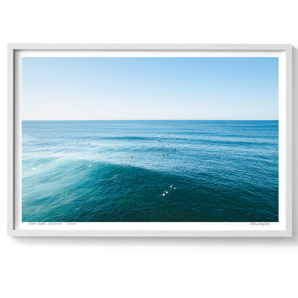 Insider – Aerial Surf Print of Forresters Beach, NSW