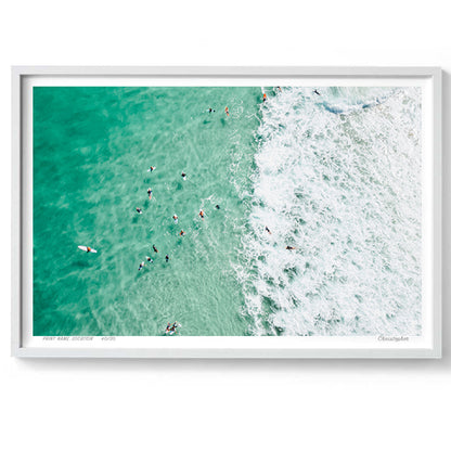 Split - Coastal Print of Snapper Rocks, Coolangatta, QLD