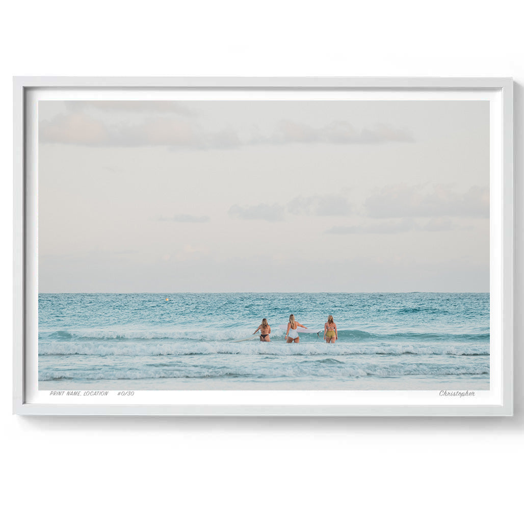 Three - Coastal Print of Snapper Rocks, Coolangatta, QLD