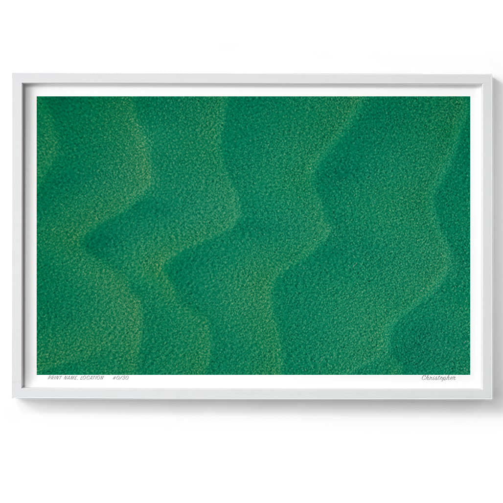 Underwater Lines - Aerial Coastal Print of Nambucca Beach, NSW