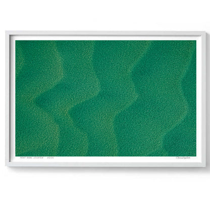 Underwater Lines - Aerial Coastal Print of Nambucca Beach, NSW