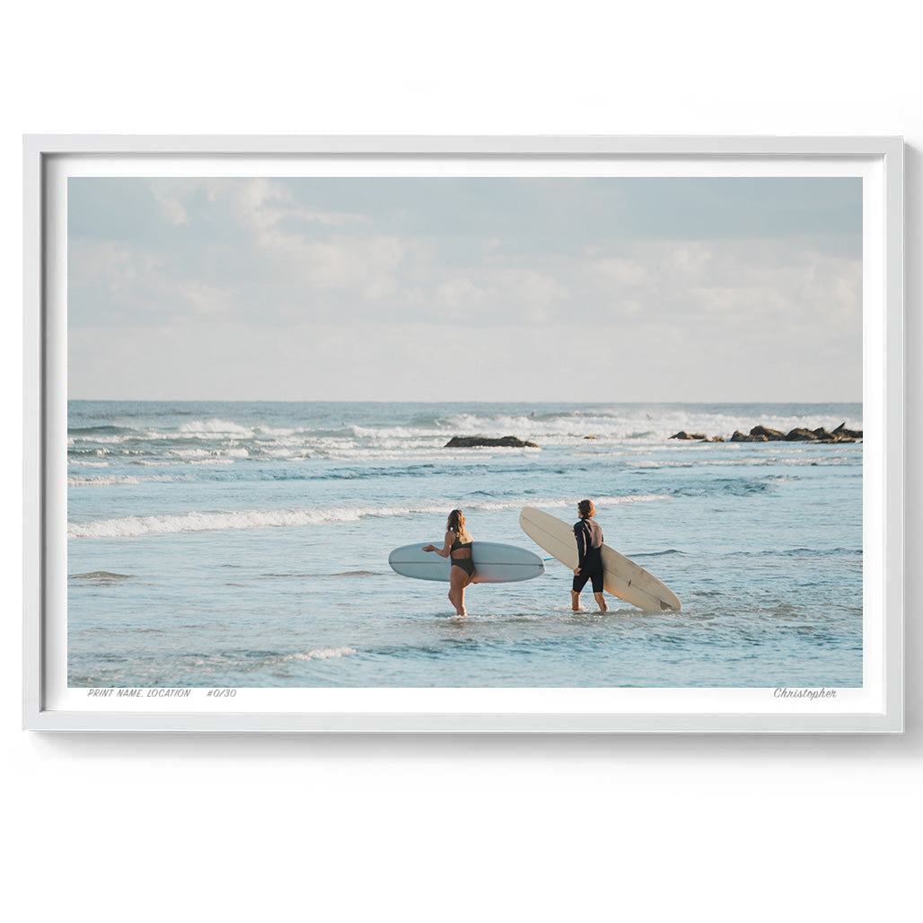 Two for Two - Coastal Print of Snapper Rocks, Coolangatta, QLD