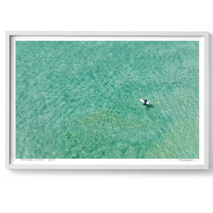 Holding on – Aerial Coastal Print of Shelly Beach, NSW
