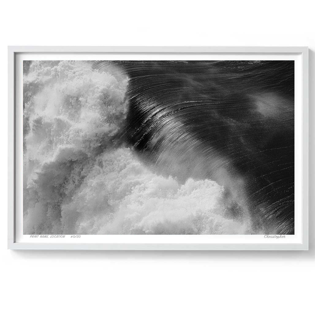 Textured – Aerial Surf Print of Forresters Beach, NSW