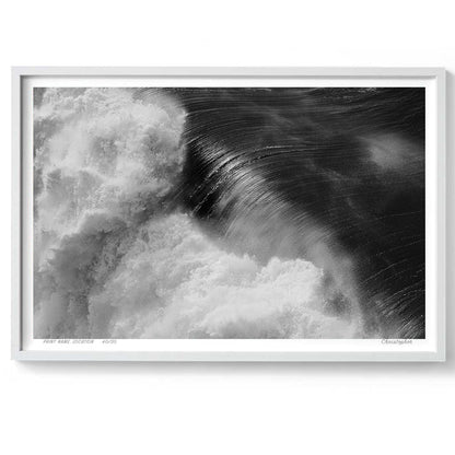 Textured – Aerial Surf Print of Forresters Beach, NSW