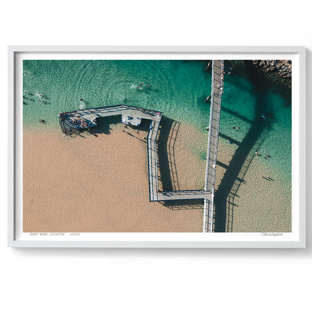 Change - Aerial Ocean Print of South West Rocks, NSW