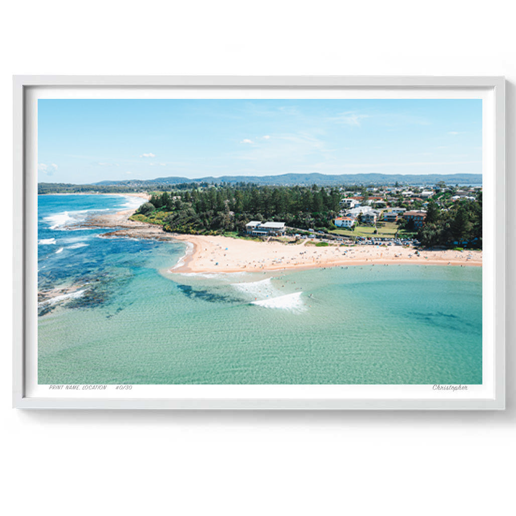 The Superbank – Aerial Coastal Print of Toowoon Bay Beach, NSW