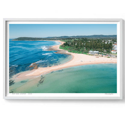 Shapes – Aerial Coastal Print of Toowoon Bay Beach, NSW