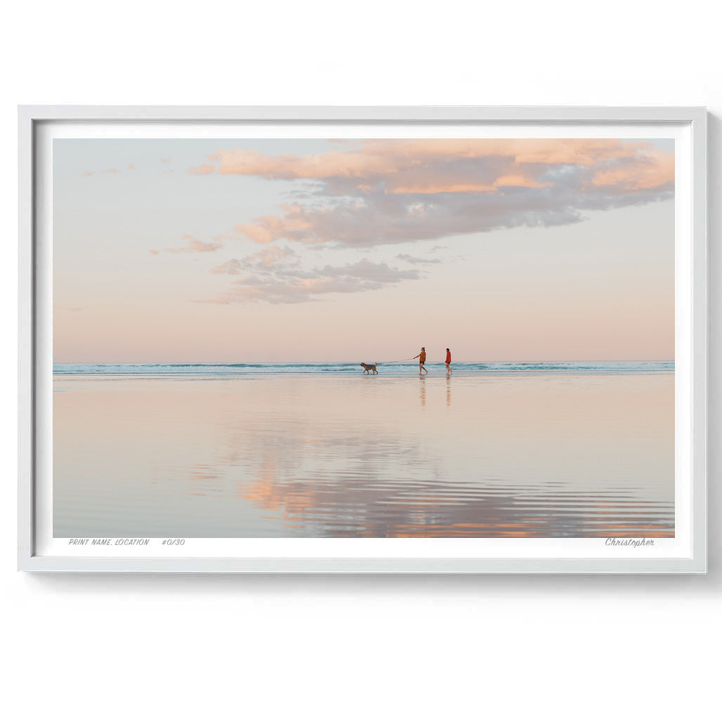 Walking Who - Coastal Print of Coolum, Sunshine Coast QLD