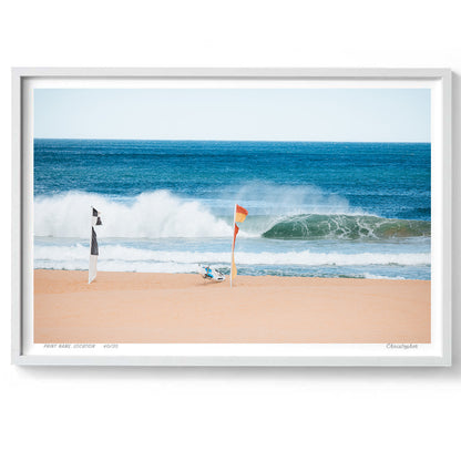 Rolling Sets – Fine Art Aerial Coastal Print of Wamberal Beach, NSW