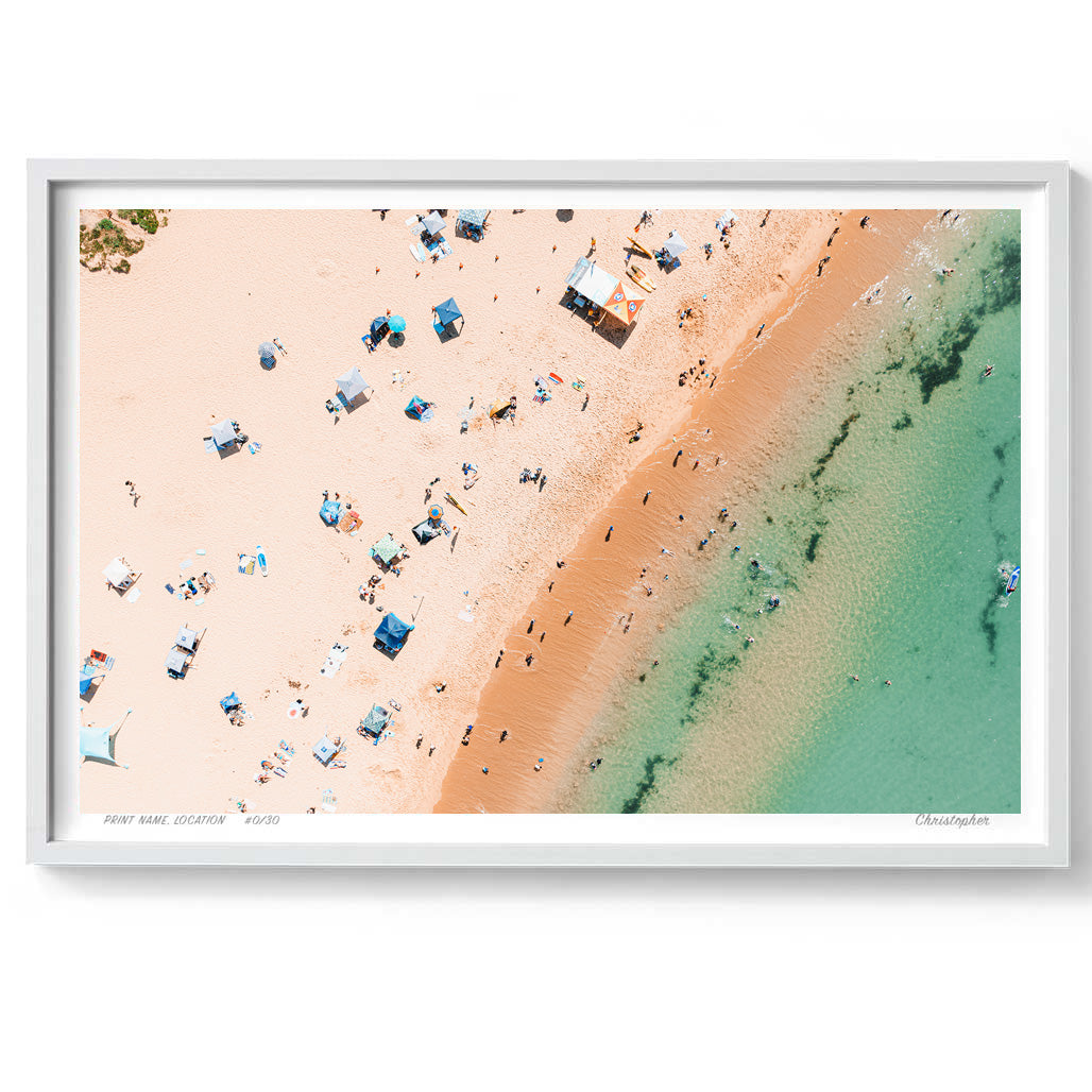 Unlocked – Aerial Coastal Print of Toowoon Bay Beach, NSW