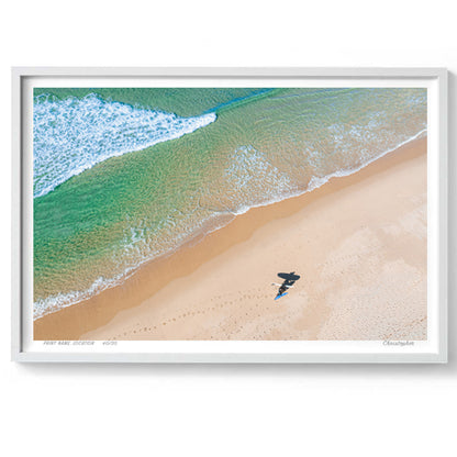 Linear – Aerial Coastal Print of Terrigal Beach, NSW