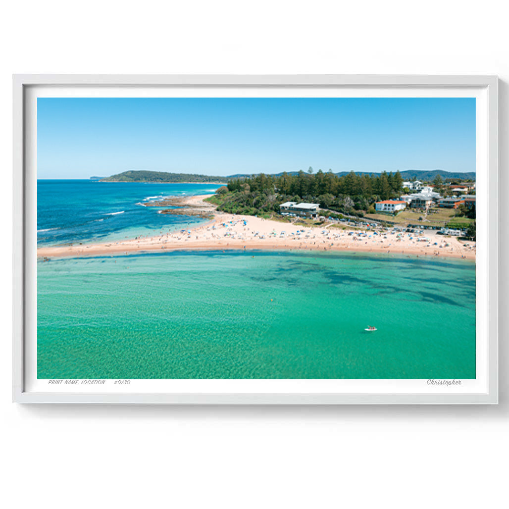 How We Like it – Aerial Coastal Print of Toowoon Bay Beach, NSW