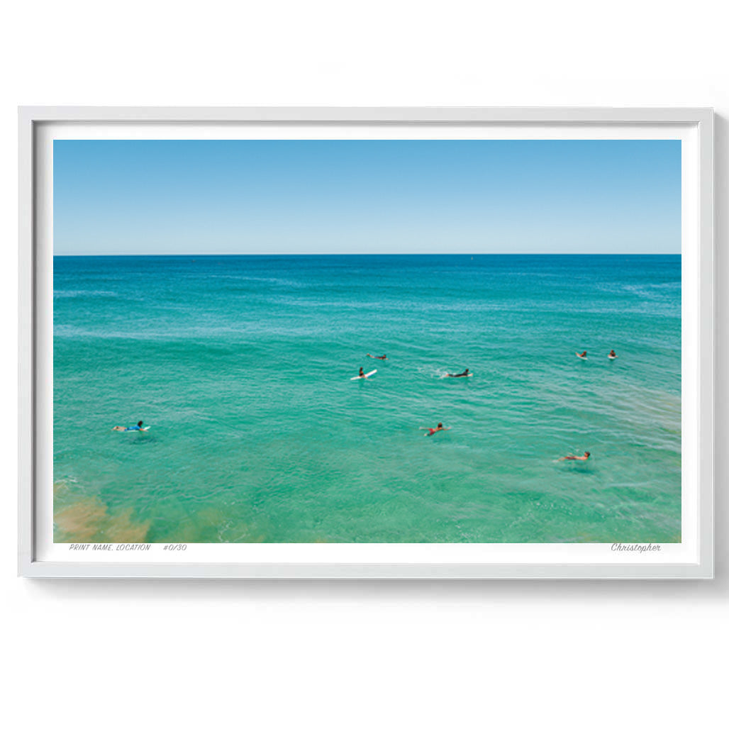 Lining up – Aerial Coastal Print of North Avoca, NSW