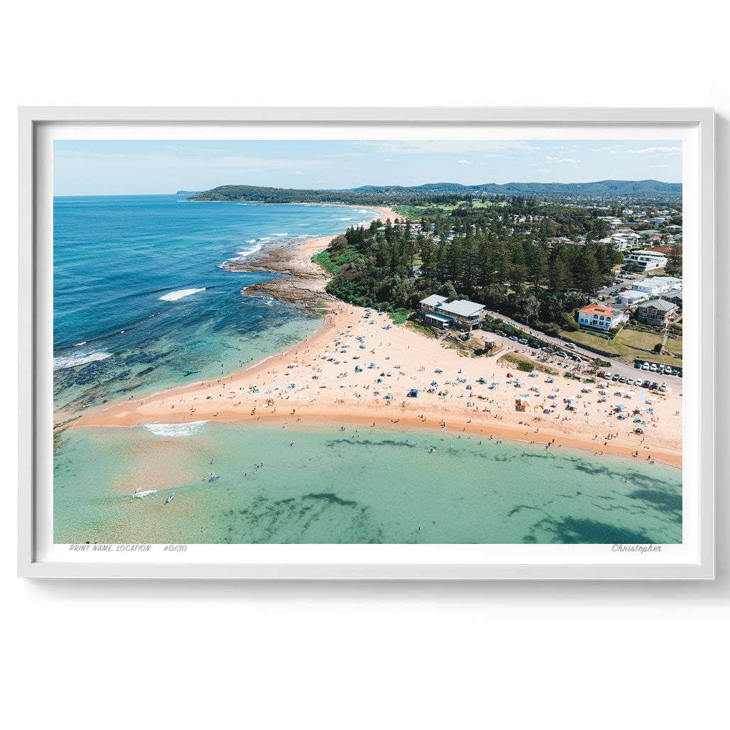 Open Sky – Aerial Coastal Print of Toowoon Bay Beach, NSW