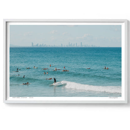 Slow is Fast - Coastal Print of Snapper Rocks, Coolangatta, QLD