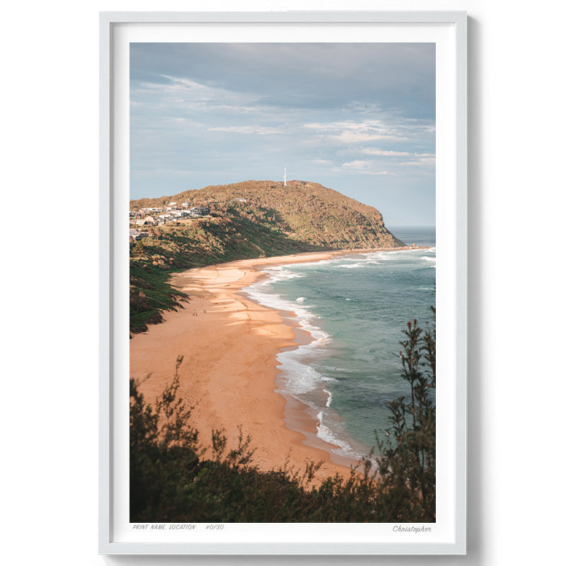 End to End - Surf Print of Forresters Beach, NSW (Copy)