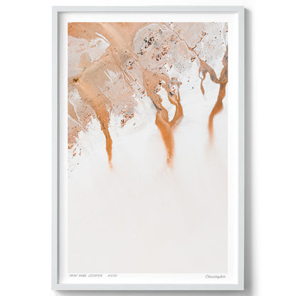 White Lines - Abstract Aerial Print of Norsmen WA , NSW